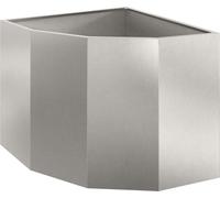 vidaXL Plante d'angle Argent 60 x 60 x 50 cm Acier inoxydable