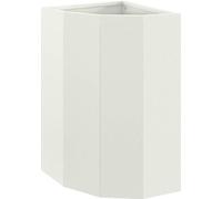 vidaXL Plante d'angle Blanc 30 x 30 x 50 cm Acier
