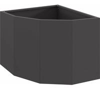 vidaXL Plante d'angle noir 45 x 45 x 35 cm acier