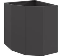vidaXL Plante d'angle noir 45 x 45 x 50 cm acier