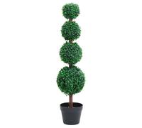 vidaXL Plante de buis artificiel Forme de boule - Vert