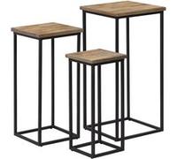 vidaXL Plantentafelset gerecycled teakhout 3-delig246088 Brun G
