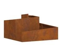 vidaXL Planteur 80x80x50 cm en acier résistant aux intempéries