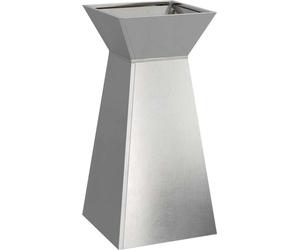 vidaXL Planteur à colonne Argent 35 x 35 x 73 cm Acier inoxydable