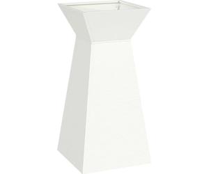 vidaXL Planteur en colonne blanc 35 x 35 x 73 cm