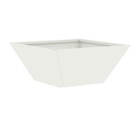 vidaXL Planteur en Plastique Blanc Plastique 35 x 35 x 15 cm