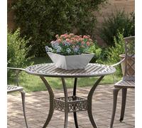 vidaXL Planteurs en Bol de Jardin 5 pcs 35x35x15 cm en Inox