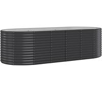 vidaXL Lit surélevé Planungsbox 249x100x68 cm acier revêtu de poudre Anthracite