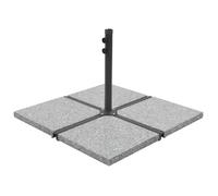vidaXL Plaque de poids pour parasol Granit 25 kg Carré Gris