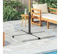 vidaXL Plaque de poids pour parasol Granit 25 kg Carré Gris