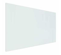 vidaXL Plaque en Verre de cheminée Transparent 100 x 60 cm Verre