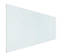 vidaXL Plaque en Verre de cheminée Transparent 120 x 50 cm Verre, Un Accessoire Moderne pour la cheminée, Protection en Verre, Tapis Ignifuge, Plaque résistante à la Chaleur, Bouclier Anti-étincel