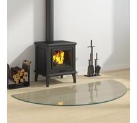 vidaXL Plaque en verre de cheminée Transparent 1200 x 600 mm Verre