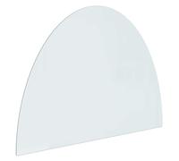 vidaXL Plaque en Verre de cheminée Transparent 800 x 600 mm Verre, Accessoire de cheminée Chic, écran en Verre déco, Panneau intérieur, Protection Moderne au Sol