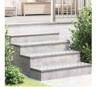 Vidaxl Plaques à damier 4 pcs Argent 100 x 25 cm Aluminium