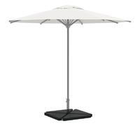 vidaXL Plaques de poids de parasol 4 pcs triangulaire granit noir 14kg