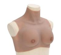 vidaXL Plastron en silicone marron pâle coupe B
