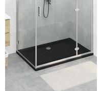 vidaXL Plateau de base de douche avec des points Noir 120 x 80 x 4 cm