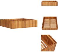 vidaXL Plateau de jardin 100 x 100 x 25 cm Bois massif Acacia - Pots de fleurs & Jardinières