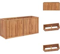 vidaXL Plateau de jardin 150 x 50 x 70 cm Teck massif - Pots de fleurs & Jardinières