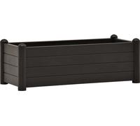 vidaXL Plateau de jardin PP Anthracite 100x43x35 cm