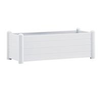 vidaXL Plateau de jardin PP blanc 100x43x35 cm