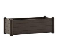 vidaXL Plateau de jardin PP Moka 100x43x35 cm