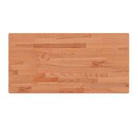 vidaXL Plateau de lavabo 100x50x1,5 cm bois massif hêtre