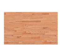 vidaXL Plateau de lavabo 100x60x2,5 cm bois massif hêtre