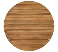 vidaXL Plateau de Table Ø 70 x 3,5 Rond Bois de Teck Massif Naturel, Table en Teck, Design Moderne, Meuble pour la Maison, Bureau intérieur, extérieur, Surface Marron