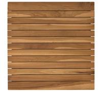 vidaXL Plateau de Table 50 x 50 x 3,5 cm Carré Bois de Teck Massif, Table en Teck, Design Moderne, Meuble pour la Maison, Bureau intérieur, extérieur, Surface Marron
