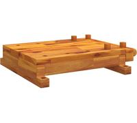 vidaXL Plateau d'établi avec étau 52x44x9,5 cm Bois massif acacia