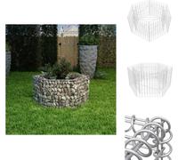 vidaXL Plateau hexagonal en gabion 100×90×50 cm - Pots de fleurs & Jardinières