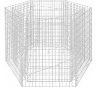vidaXL Plateau hexagonal en gabion 160×140×100 cm