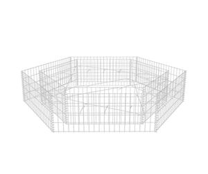 vidaXL Plateau hexagonal en gabion 200x173x40 cm