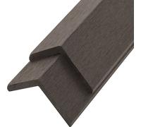 vidaXL Plinthes d'angle 5 pcs. WPC 170 cm brun foncé