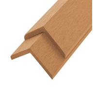 vidaXL Plinthes d'angle 5 pcs. WPC 170 cm couleur teck