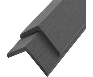 vidaXL Plinthes d'angle 5 pcs. WPC 170 cm Gris