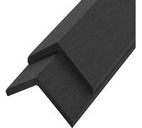 vidaXL Plinthes d'angle 5 pcs. WPC 170 cm noir