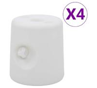 vidaXL Poids de tonnelle 4 pcs - Blanc