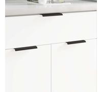vidaXL Poignée 2 pcs Noir 120 x 39.6 x 17 mm Aluminium