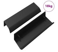 vidaXL Poignée 725 pcs noir 120 x 39,6 x 17 mm aluminium