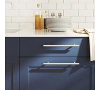 vidaXL Poignées d'Armoire 5 pcs, Poignées de Placard, Poignées de Commode Cuisine Maison Intérieur, Argenté 192 mm Acier Inoxydable