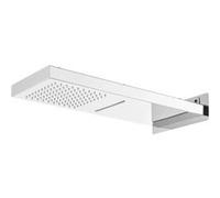 vidaXL Pommeau de douche mural acier inoxydable 201 argenté