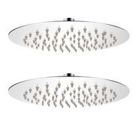 vidaXL Pomme de douche plongeante 20 cm - Inox