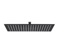 vidaXL Douche de pluie acier inoxydable 50 x 50 cm carré noir