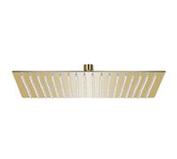 vidaXL Pomme de Douche Pluie Pulvérisateur Pommeau de Douche Tête de Douchette Accessoire de Salle de Bain Acier Inoxydable 50x50 cm Carrée Doré