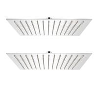 vidaXL Pomme douche 30x30 cm Inox