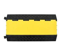 vidaXL Pont de câble protection anti-collision 3 canaux caoutchouc 93 cm
