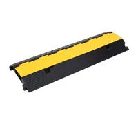 vidaXL Ponts de câbles 2 pcs. 2 canaux en caoutchouc 100 cm